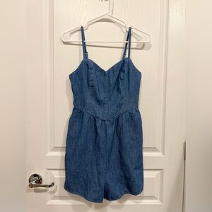 Old Navy Blue Denim Romper
